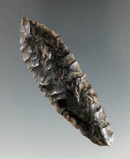 Pictured! 2 1/2" obsidian Paleo Haskett - Warner Valley Oregon. Pic in Overstreet #8, page 1207.