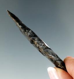Pictured! 2 1/2" obsidian Paleo Haskett - Warner Valley Oregon. Pic in Overstreet #8, page 1207.