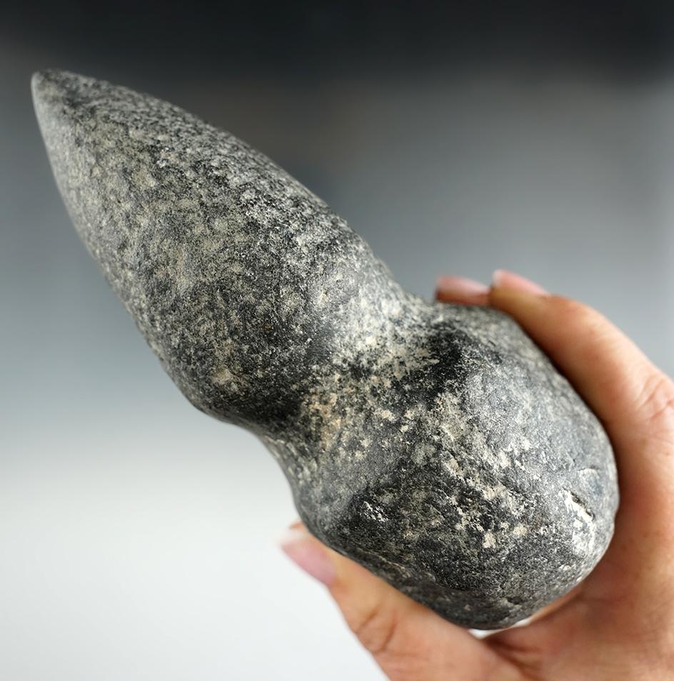 5 1/2"full grooved hardstone Axe found in Eastern South Dakota.