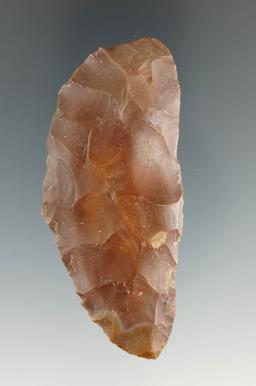 2 7/8" early crescent Knife - Jasper found by Robert E. Stewart between 1889-1903 In Oregon.