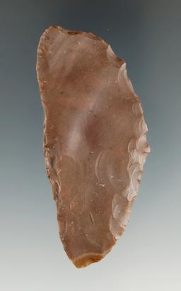 2 7/8" early crescent Knife - Jasper found by Robert E. Stewart between 1889-1903 In Oregon.