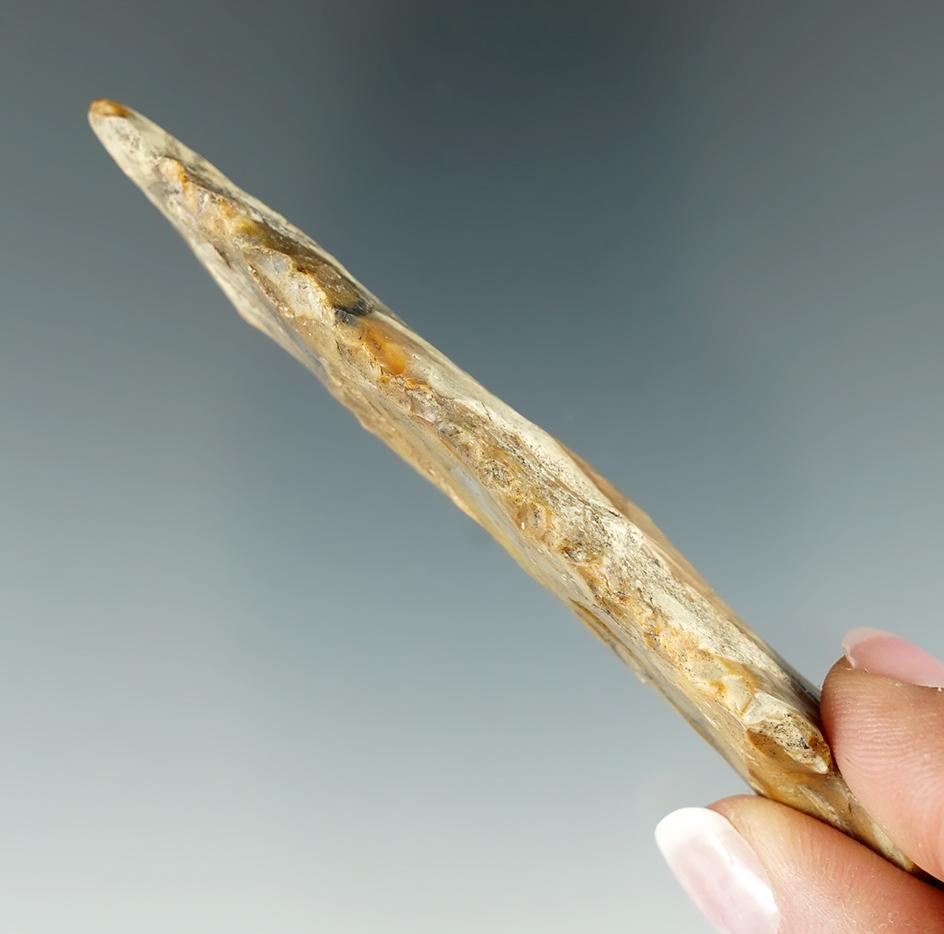 Beautiful material - 3 1/2" Mozarkite Flint Etley with some ancient salvage to the basal area. MO.