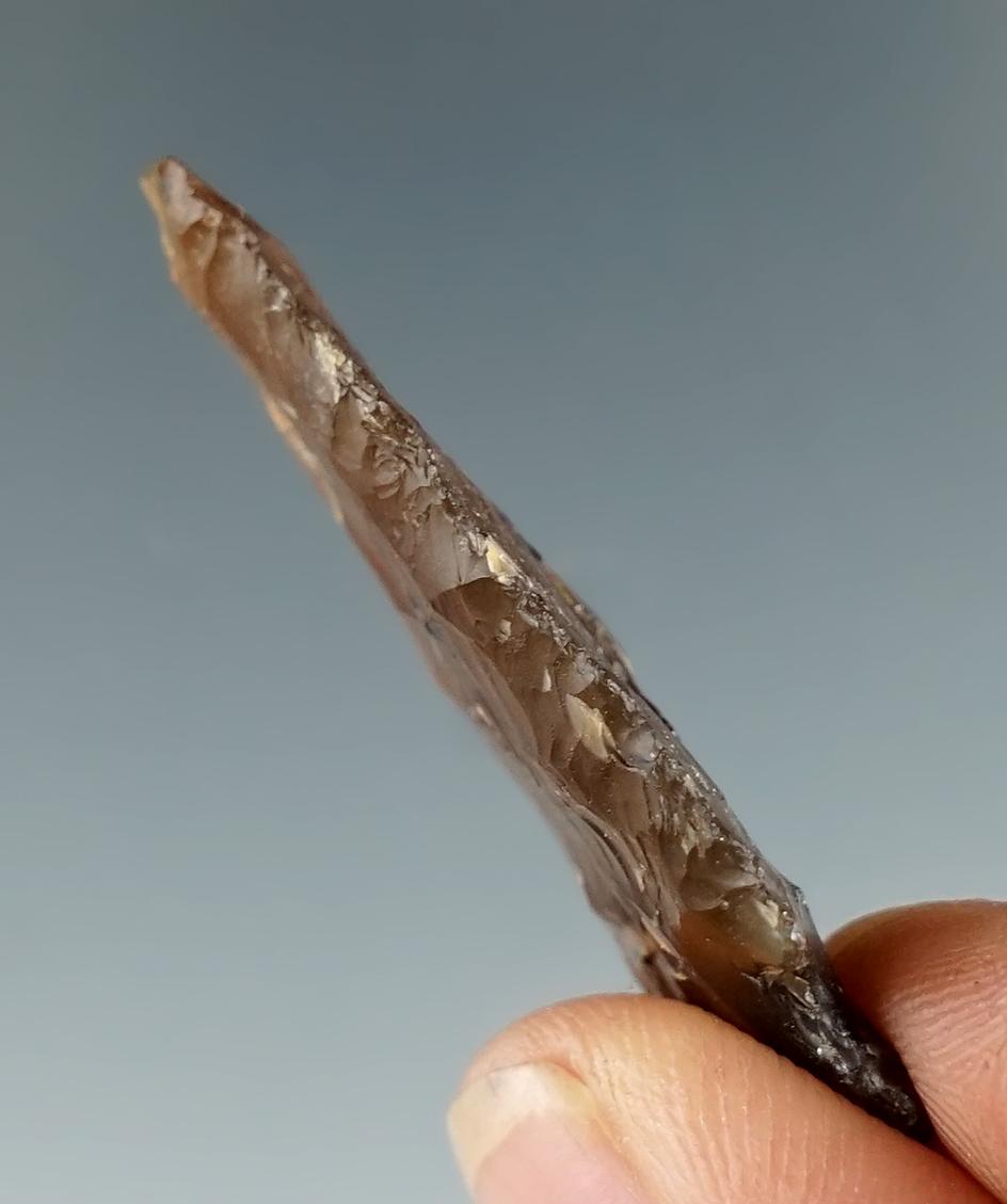 1 9/16" Besant made from beautiful Knife River Flint found in Eastern South Dakota.