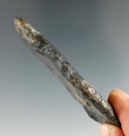 2 3/4" Coshocton Paleo Square Knife. Found in Coshocton Co., Ohio.  Ex. Hill,  Wherle.