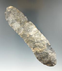 4 7/8" Coshocton flint Paleo Knife found in Ohio.