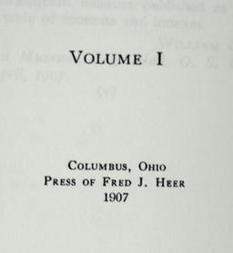 Softcover book: "Certain Mounds and Village Sites in Ohio" by William C. Mills - reprint