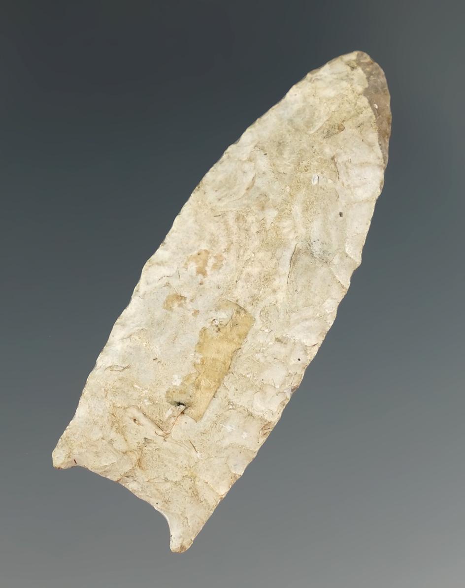 Nice! 1 5/8" Paleo Midland point found in West Texas. Comes with Davis, Jackson, Bennett COAs.