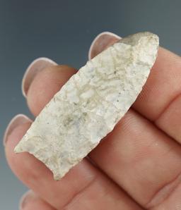 Nice! 1 5/8" Paleo Midland point found in West Texas. Comes with Davis, Jackson, Bennett COAs.