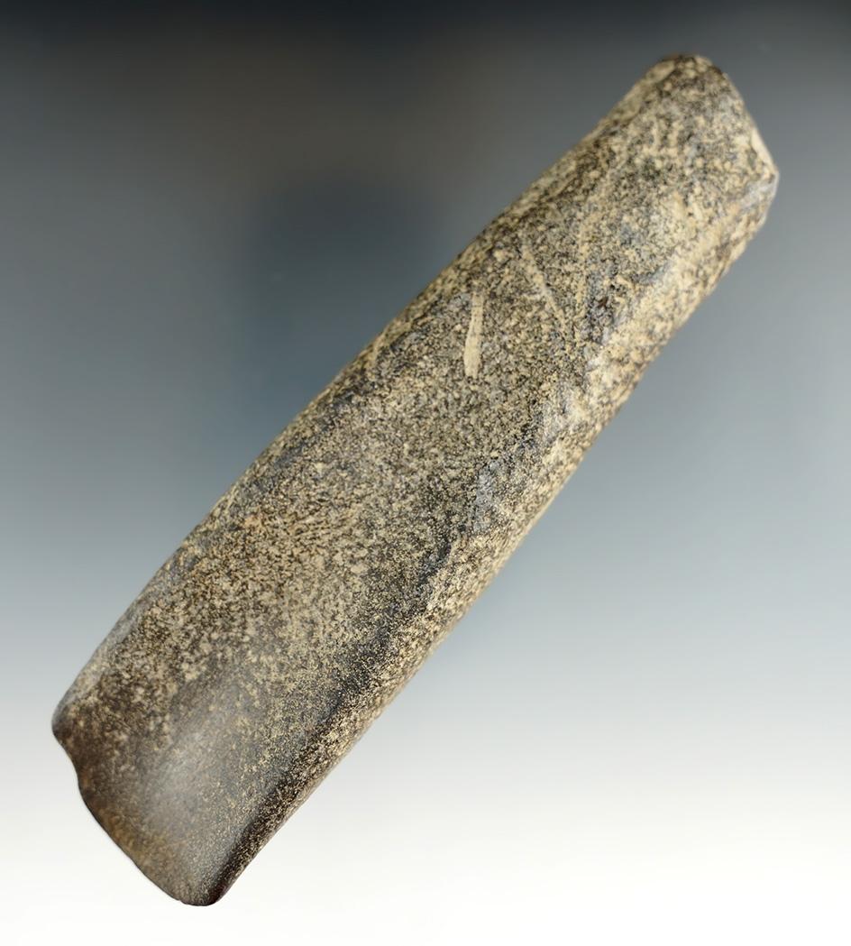 Nicely scooped 5 3/8" Stone Gouge found in New York. Ex. Derek Prindle collection.