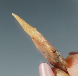 1 1/16" Columbia Plateau made from translucent brown and clear Agate. Columbia River, OR.