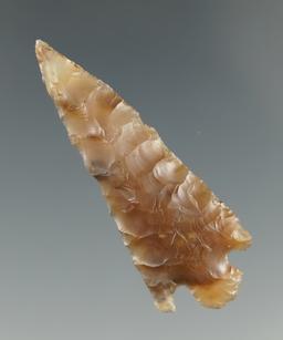 1 13/16" Rose Spring made from brown and clear translucent Agate.  Columbia River, OR.