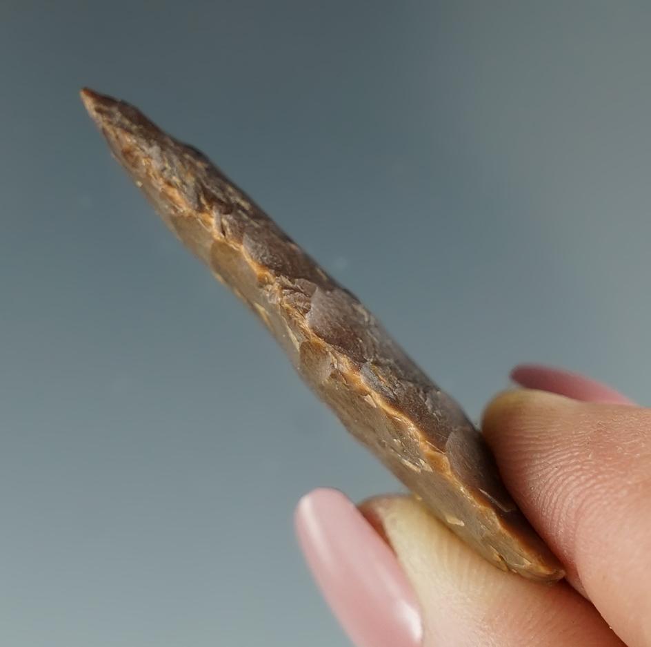 1 3/4" Triangular Knife made from brown Jasper. Found near the Columbia River, OR.