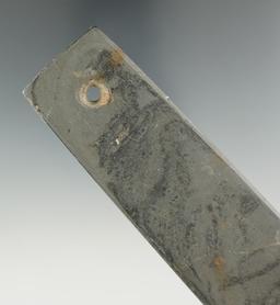 4 13/16" Woodland Trapezoidal Pendant found in Williams Co., Ohio.