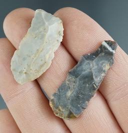 Large group of Flint Ridge Flint Hopewell Bladelets, found in Licking Co., Ohio. Largest is 1 1/2".
