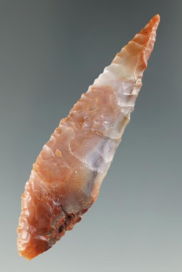 2 3/4" Cascade made from brown and gray Agate. Found near the Columbia River, Oregon. Pictured.