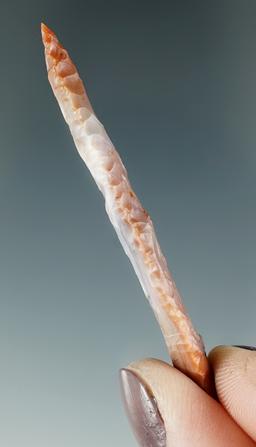 2 3/4" Cascade made from brown and gray Agate. Found near the Columbia River, Oregon. Pictured.