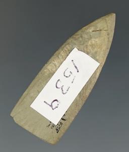 1 5/16" Projectile Point made from Slate, found in Alaska. Comes with a Bennett COA.