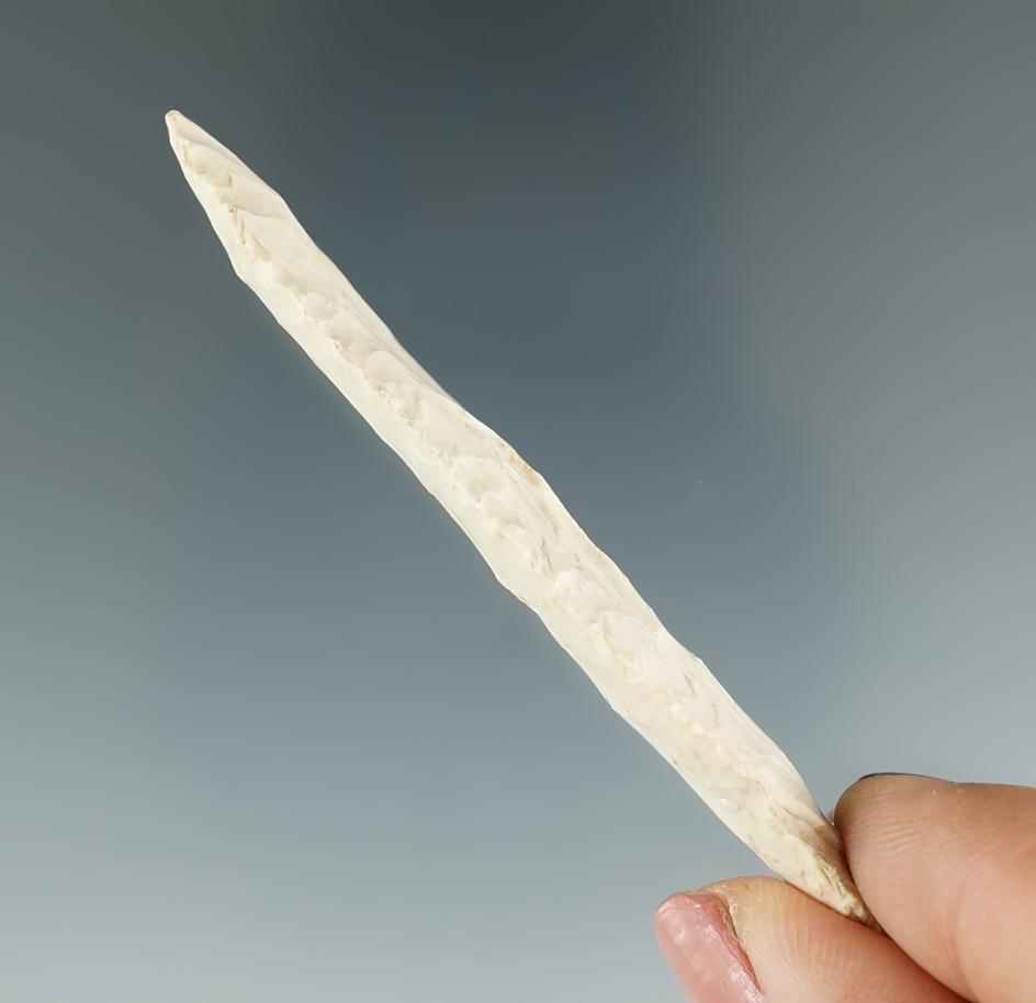 3" nicely flaked leaf Blade found near Milwaukee, Wisconsin.