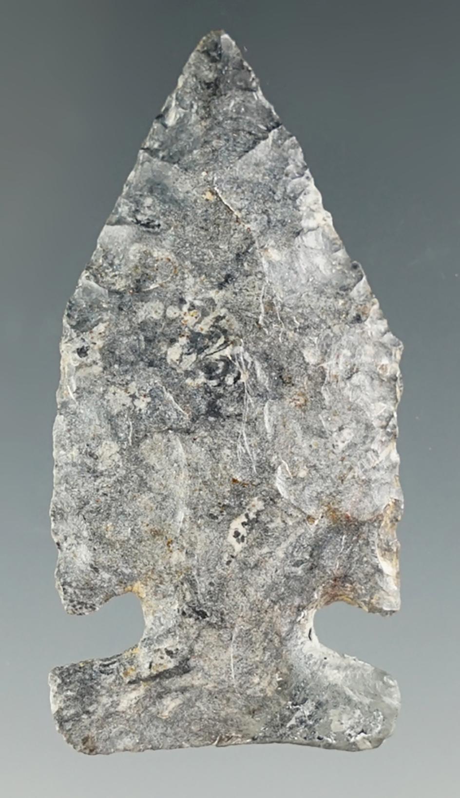 Classic style 2" Coshocton Flint Pentagonal Intrusive Mound found in Ohio.