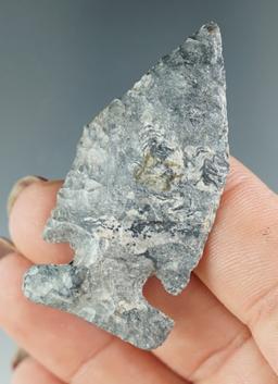 Classic style 2" Coshocton Flint Pentagonal Intrusive Mound found in Ohio.