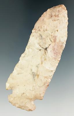 3 3/16" Cornernotch Knife made from Flint Ridge Flint found the Marion Co., Ohio.