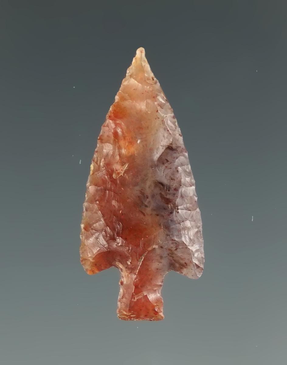 1" Wallula made from beautiful translucent red speckled Agate found near the Columbia River.