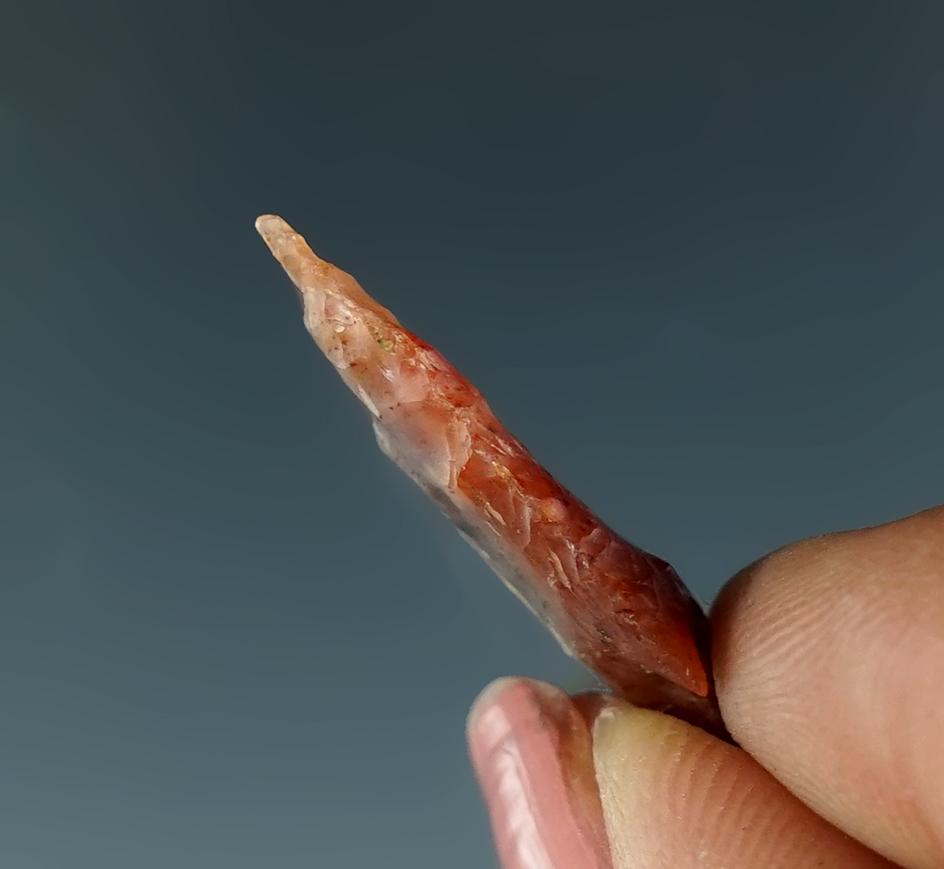 1" Wallula made from beautiful translucent red speckled Agate found near the Columbia River.