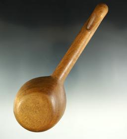Nicely styled 7 3/8" native made wood dipper that makes a nice display item.