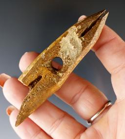 3 3/8" Inuit Harpoon toggle found in Alaska.