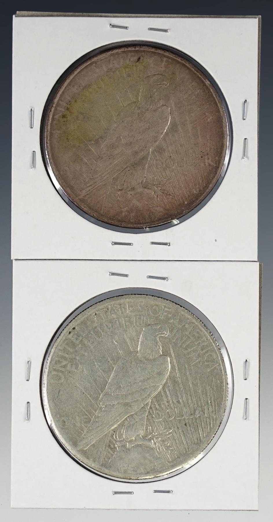 1926 and 1926-D Peace Silver Dollars XF
