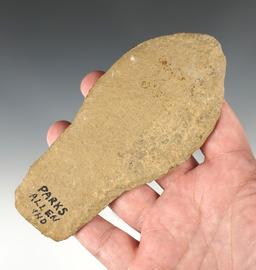 5 7/16" Stone tool found in Allen Co., Indiana. Ex. Cameron Parks collection.