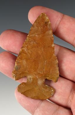 2 3/4" Archaic Thebes point found in the Midwestern U.S.