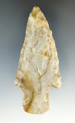 3 5/8" Heavily patianted Flint Ridge Adena found in Ohio.