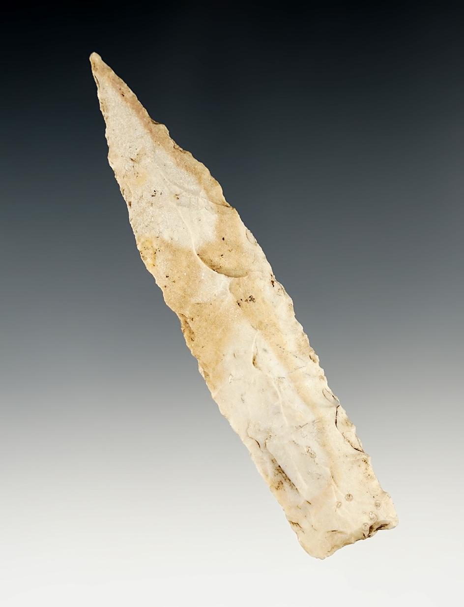 4" Sedalia made from Burlington Chert. Found in Johnson Co., Missouri.