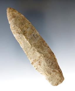 4 3/4" Early Adena made from Coshocton Flint, Ohio.