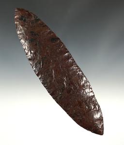 Stunning 7 5/8" Mohogany Obsidian Bi-Pointed Blade found in Klickitat Co., Washington.