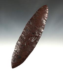 Stunning 7 5/8" Mohogany Obsidian Bi-Pointed Blade found in Klickitat Co., Washington.