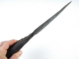 12 1/8" Long hand forged metal Spear in nice condition.