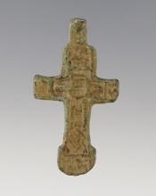 1 5/16" Anglo-Saxon Medieval Cross Pendant in fantastic condition.