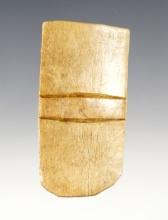 2 13/16" Bone Comb preform found at the Genoa Fort Site, Genoa, New York.