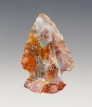2" Hopewell made from very colorful Flint Ridge Flint found in Ohio.