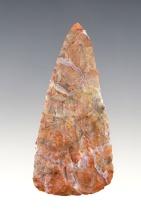 2 3/4" Triangular Blade made from beautiful multi-colored Flint Ridge Flint. Found in Ohio.