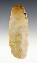 4 1/4" Flint Ridge Paleo Square Knife found in Ohio. Ex. Claud Britt collection.