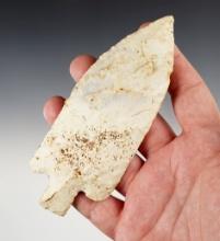 5 3/8" Narrowed Stem Archaic Knife found in Darke Co., Ohio. Ex. L. Fueling, Thiebeau, Meyer.