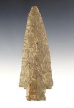 5 5/16" Genesee Spear made from Esopus Chert. Found near Genoa, Cayuga Co., New York.