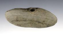 4 3/16" wide Wing Bannerstone found in Israel Twp., Preble Co., Ohio. Ex. Meuser (1807/5).