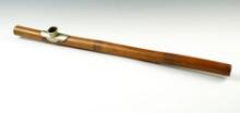 18 3/4" long native made bamboo cane vintage Asian Pipe recovered in Malaysia.