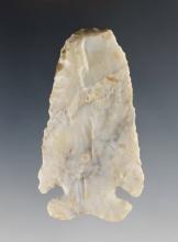 Fine 2 13/16" Archaic Thebes Hafted Scraper found by Clark Sturtz in Muskingum Co., Ohio.