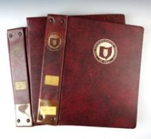 Set of four early binders sold by the Archaeological Society of Ohio.