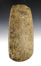 Well styled and nicely made 6 15/16" by 3 1/2" Hardstone Celt found in Union Co., Indiana.